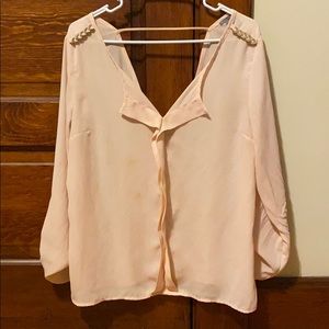 charlotte russe open back blouse